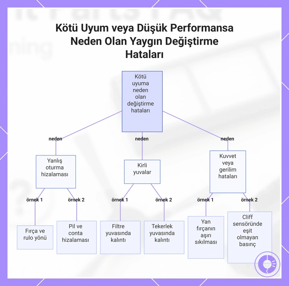 Kötü Uyum veya Düşük Performansa Neden Olan Yaygın Değiştirme Hataları