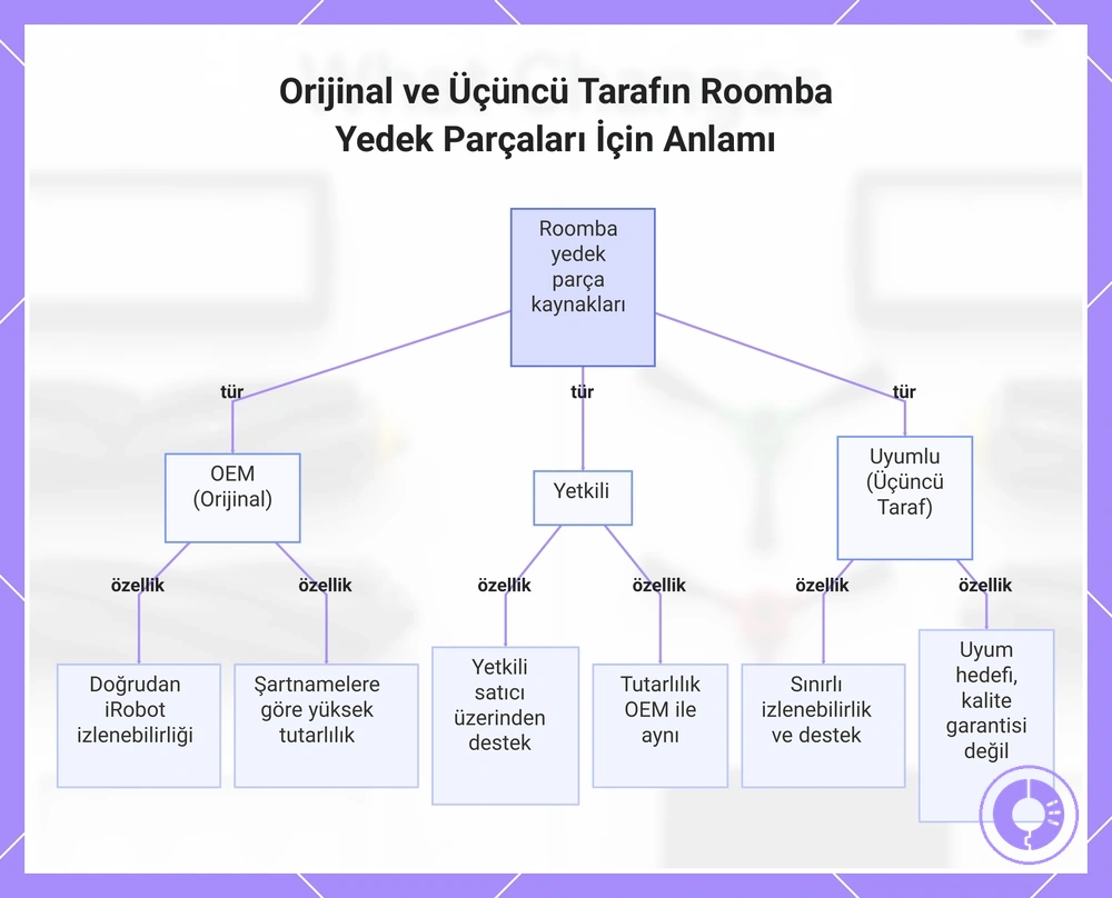 Orijinal ve Üçüncü Tarafın Roomba Yedek Parçaları İçin Anlamı