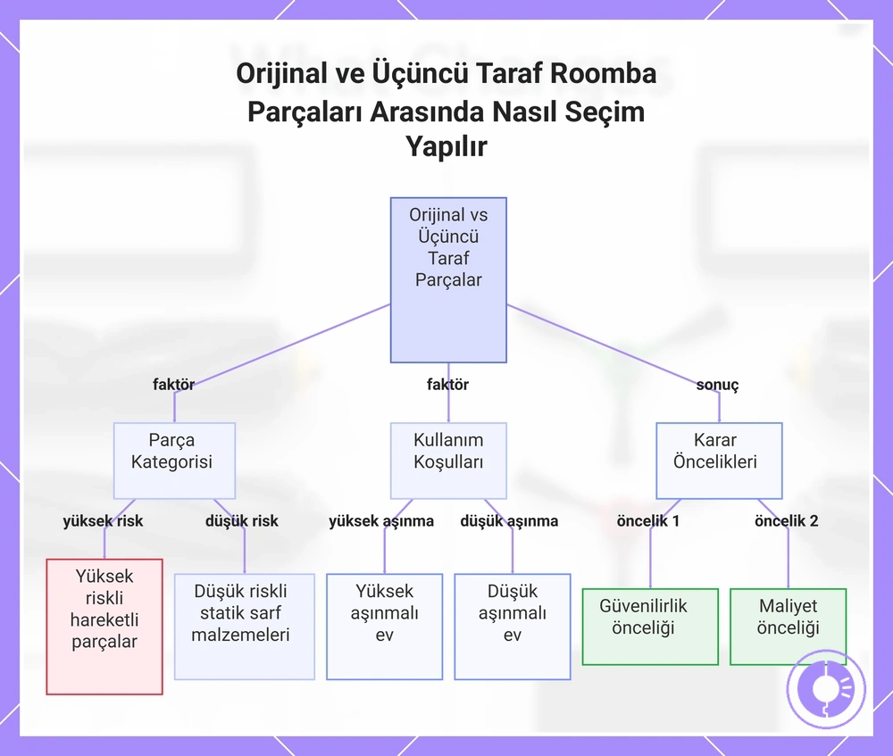Orijinal ve Üçüncü Taraf Roomba Parçaları Arasında Nasıl Seçim Yapılır