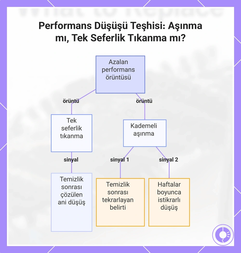 Performans Düşüşü Teşhisi: Aşınma mı, Tek Seferlik Tıkanma mı?