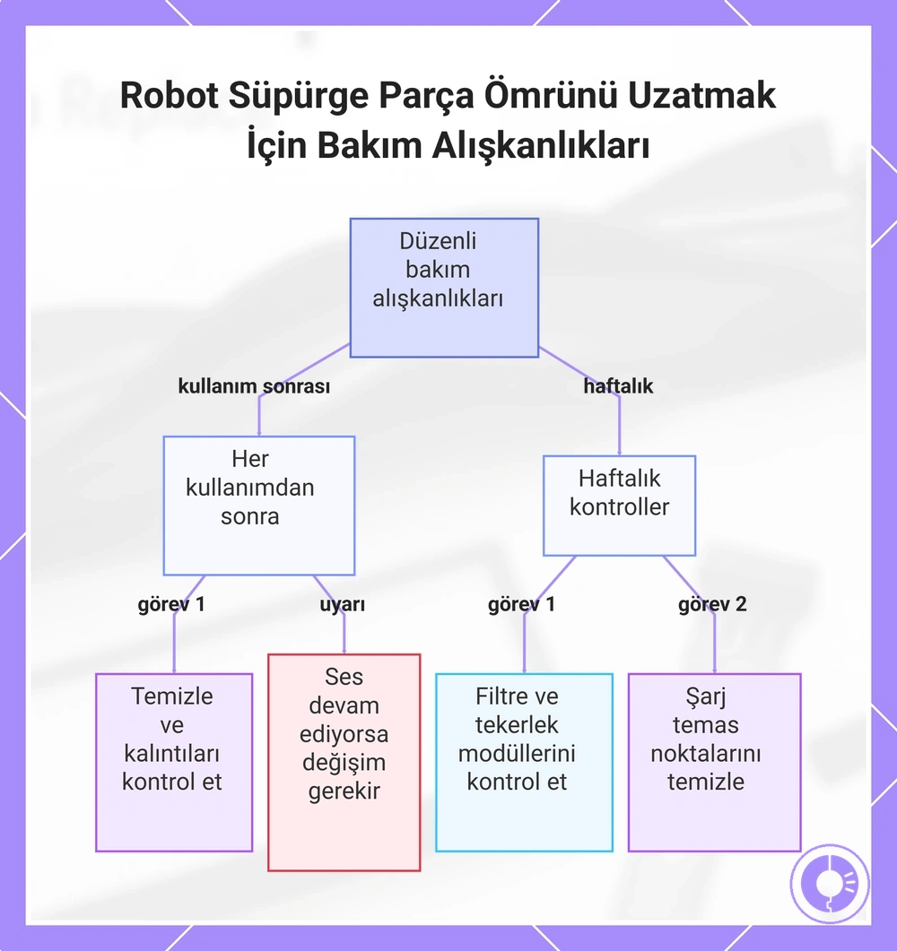 Robot Süpürge Parça Ömrünü Uzatmak İçin Bakım Alışkanlıkları