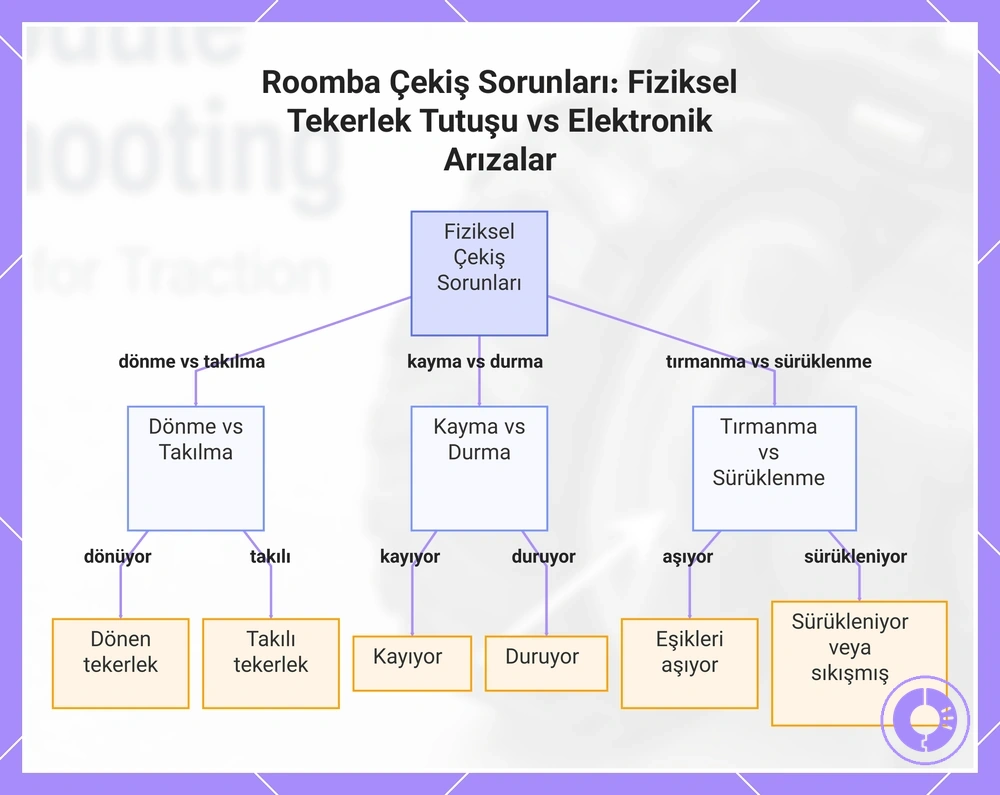 Roomba Çekiş Sorunları: Fiziksel Tekerlek Tutuşu vs Elektronik Arızalar