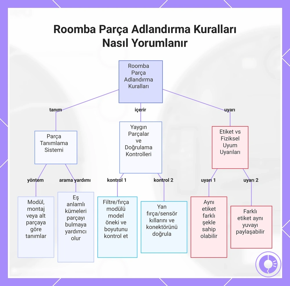 Roomba Parça Adlandırma Kuralları Nasıl Yorumlanır