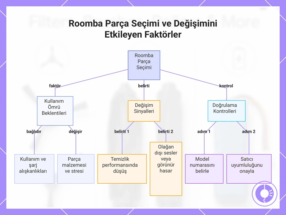 Roomba Parça Seçimi ve Değişimini Etkileyen Faktörler