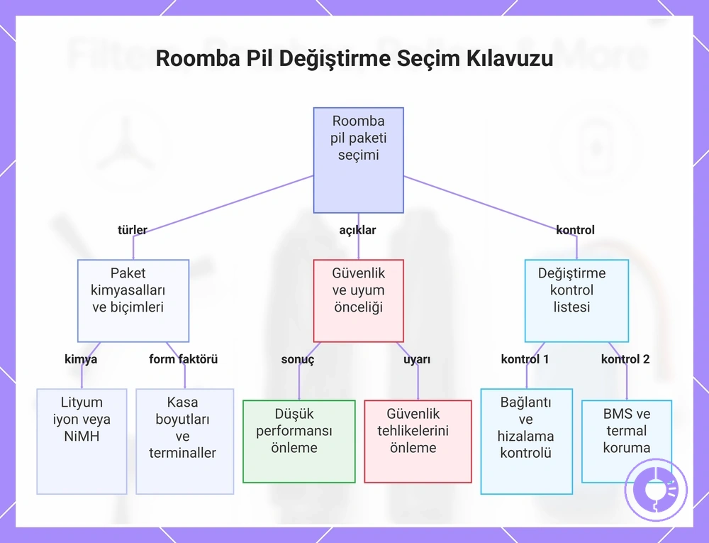Roomba Pil Değiştirme Seçim Kılavuzu
