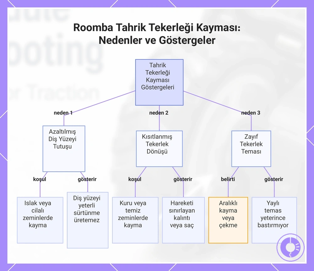 Roomba Tahrik Tekerleği Kayması: Nedenler ve Göstergeler