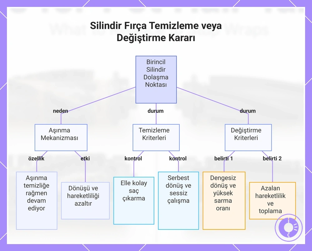 Silindir Fırça Temizleme veya Değiştirme Kararı