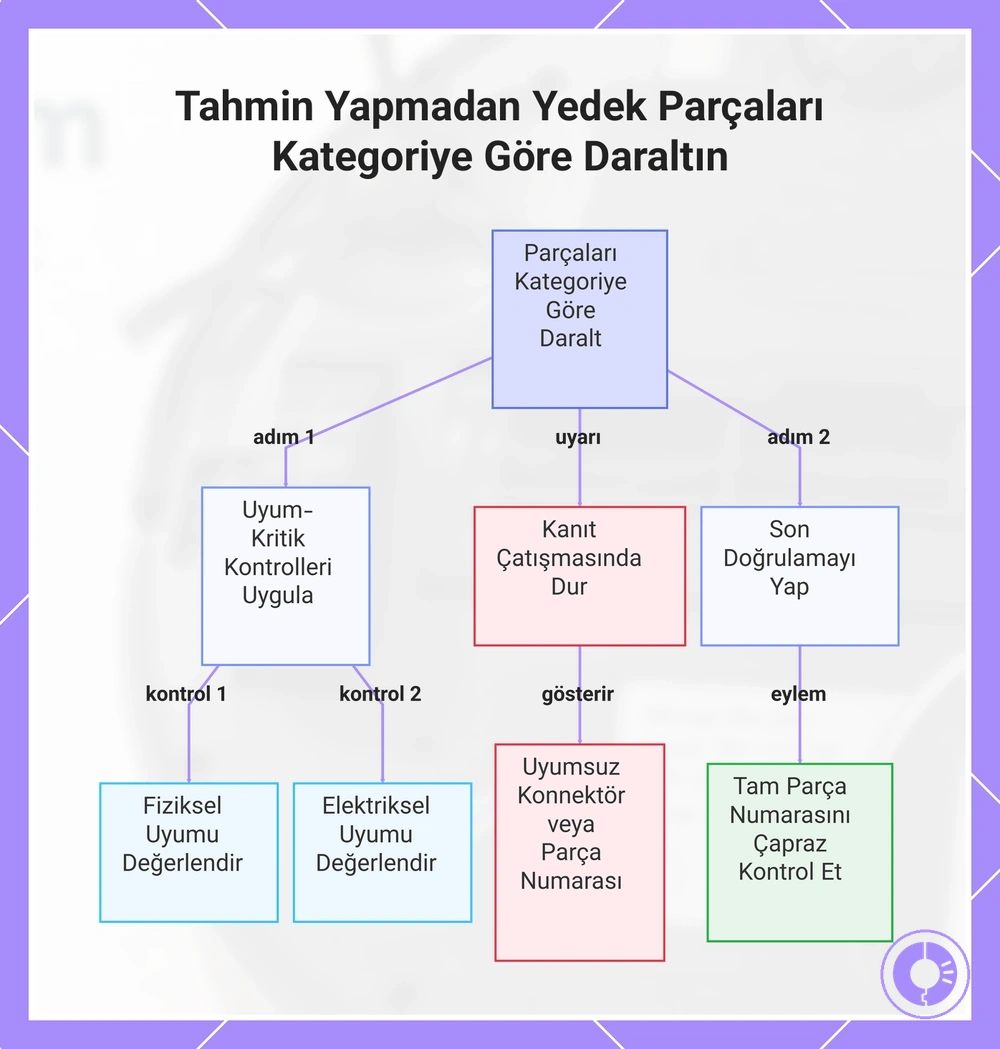 Tahmin Yapmadan Yedek Parçaları Kategoriye Göre Daraltın
