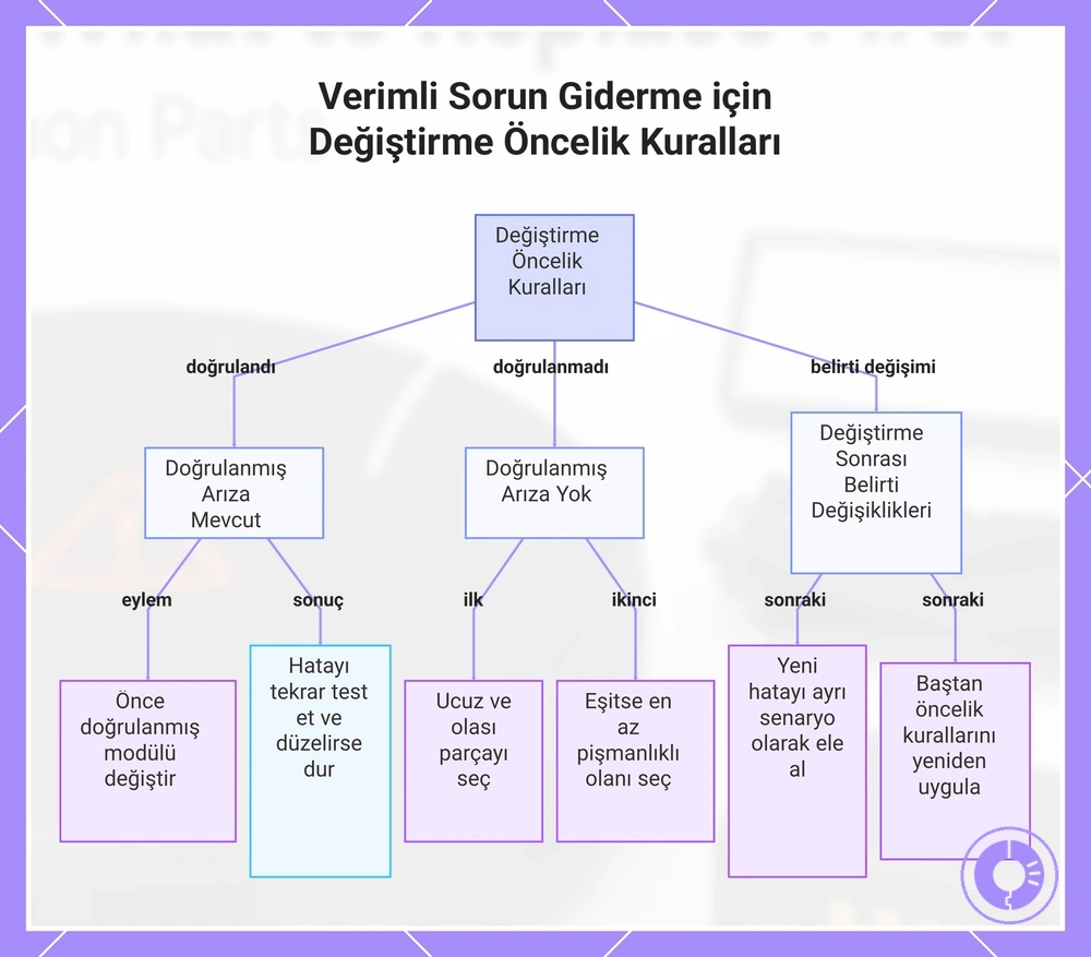 Verimli Sorun Giderme için Değiştirme Öncelik Kuralları