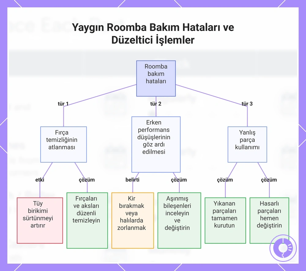 Yaygın Roomba Bakım Hataları ve Düzeltici İşlemler