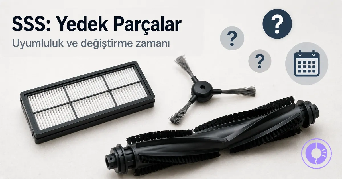 Roomba yedek parçaları; uyumluluk ve değiştirme zamanı hakkında sık sorularla birlikte